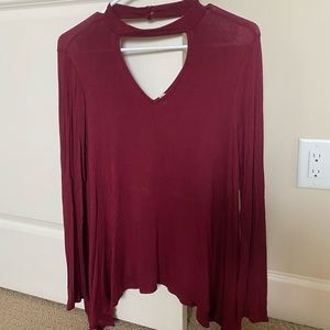 mts Maroon blouse
